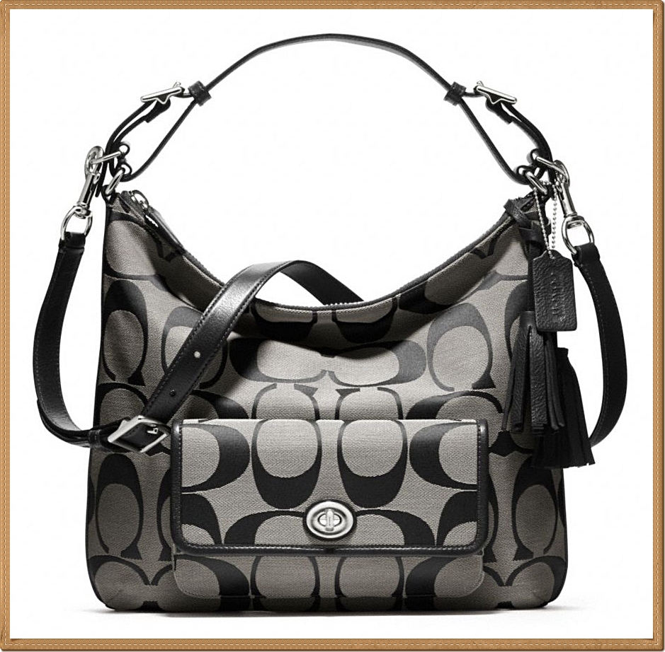 Coach Signature Courtenay Hobo 22392 - Black