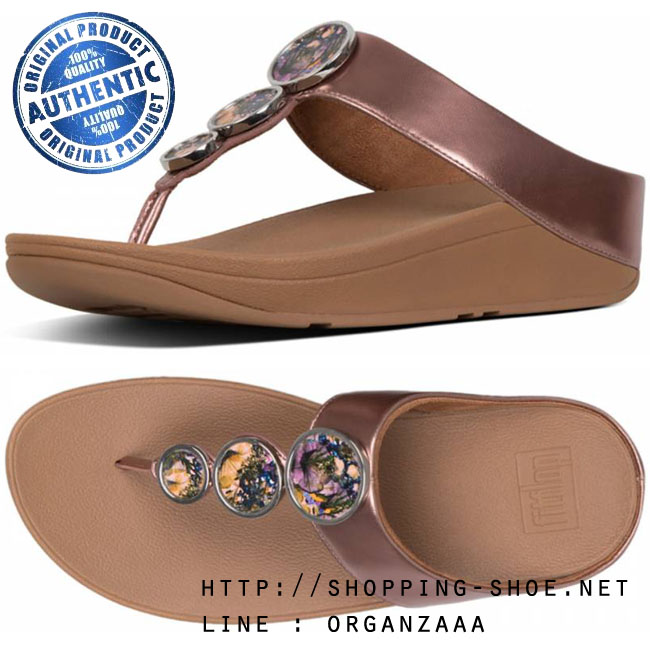 Fitflop Halo Flowercrush Rose Gold ของแท้ นำเข้าจาก USA และ UK