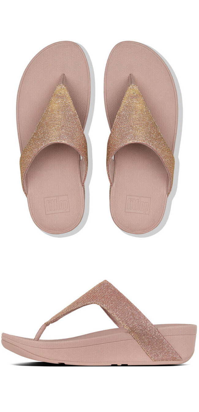 Fitflop Lottie Glitzy Rose Gold ของแท้ นำเข้าจาก USA และ UK