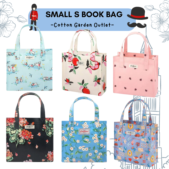 แบบใหม่มาแล้วนะคะ 🇬🇧 S Bookbag Oilcloth Mini Open Top Handle Bag