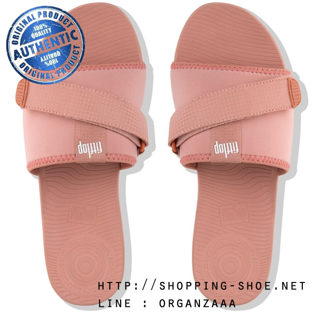 US6 : Fitflop Neoflex Slide Dusty Pink Mix ของแท้ นำเข้าจาก USA และ UK