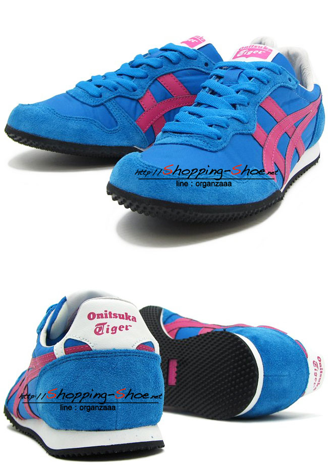 Onitsuka Tiger Serrano - Electric Blue / Pink ของแท้ มีกล่อง ป้ายครบ
