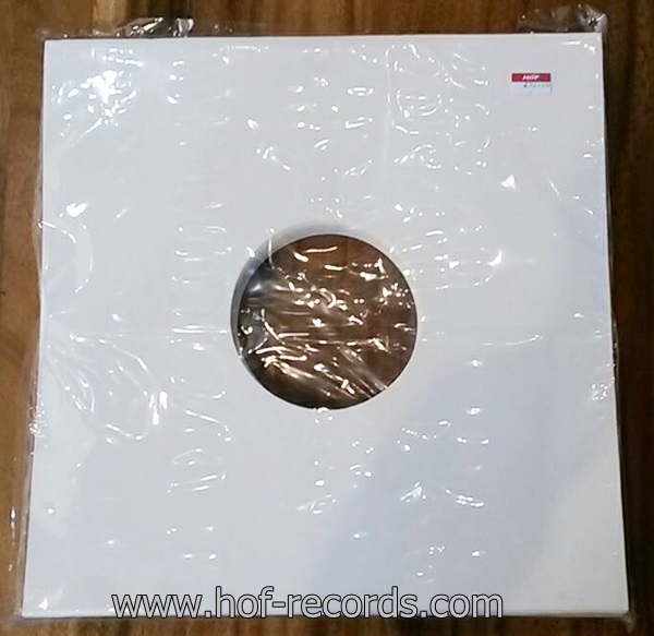 ปกซองนอกกระดาษแข็งสีขาว สำหรับใส่แผ่นเสียง 12" จํานวน 10 ซอง