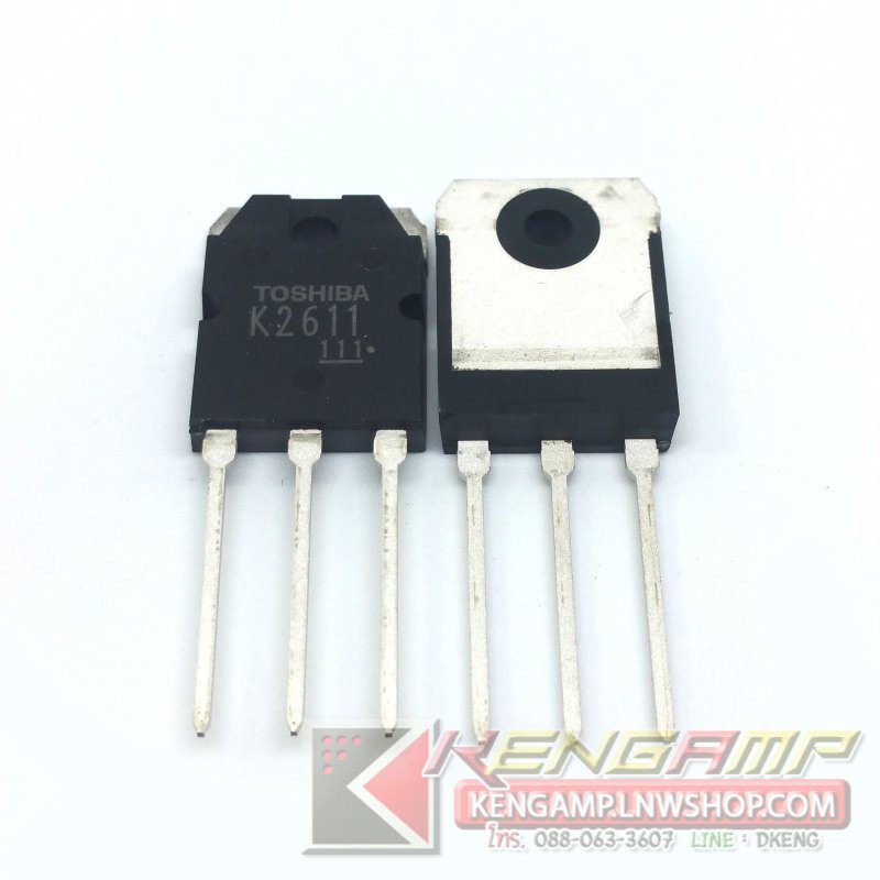 (1ตัว) [FET] 2SK2611 9A 900V 1.1R Toshiba Silicon N Channel MOS Type (π−MOSIII)
