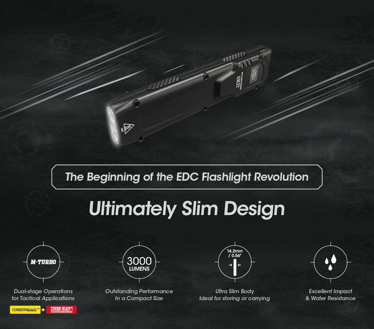 ไฟฉายคุณภาพ Nitecore EDC27 3000ลูเมน