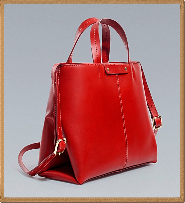 Zara - กระเป๋าสะพาย สีแดง