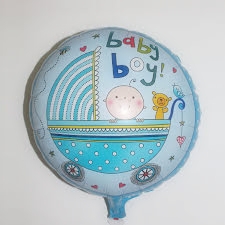 ลูกโป่งฟลอย์กลมเด็กในรถเข็น เด็กชาย/เด็กหญิง - Baby Boy/Girl Foi Balloon / Item No. TL-C015
