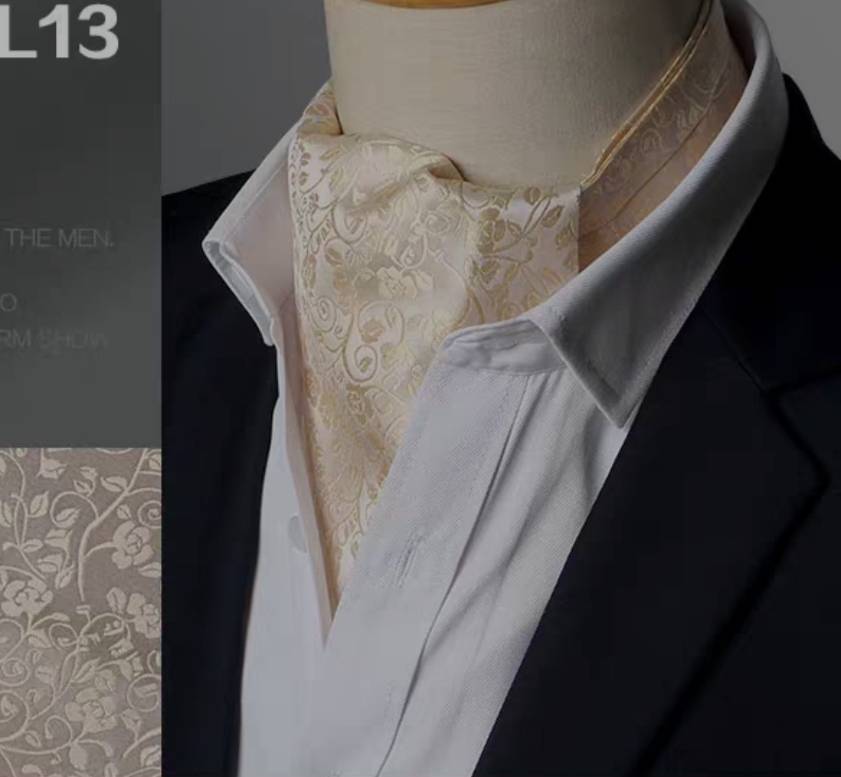 ผ้าผูกคอ ผ้าพันคอ ไทผูกคอ ไหมซาติน เล่นลาย คละแบบ สี ระบุรหัส