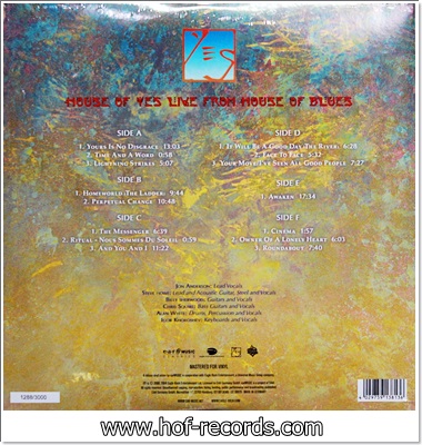 Yes - Live From House Blues 3Lp N.