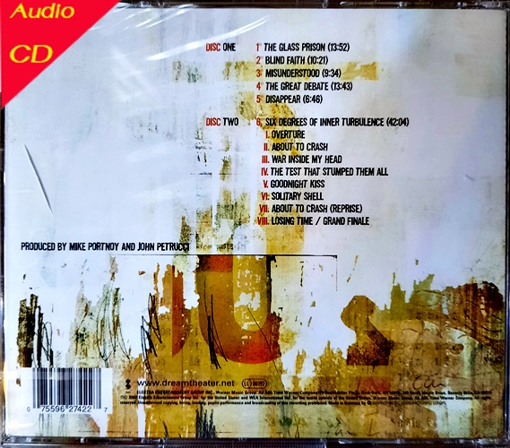 CD Dream Theater Six Degrees of inner turbulence ( 2Cd New) Germany 2002