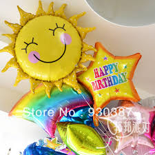 ลูกโป่งฟลอย์รูปหน้ายิ้มพระอาทิตย์ 26"- Smiley Sun 26"Shape Balloon / Item No. TL-A100