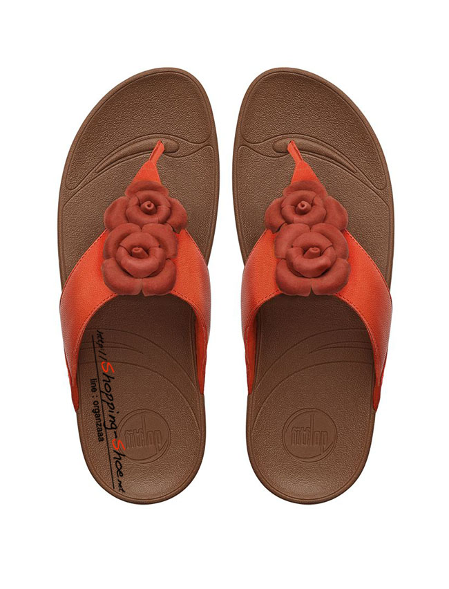 Fitflop Bloom Leather Flame ของแท้ นำเข้าจาก USA และ UK