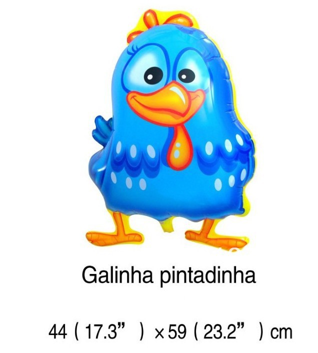 ลูกโป่งฟลอย์ การ์ตูนไก่ Galinha Pintadinha - Galinha Pintadinha Foil Balloon / Item No.TL-B021
