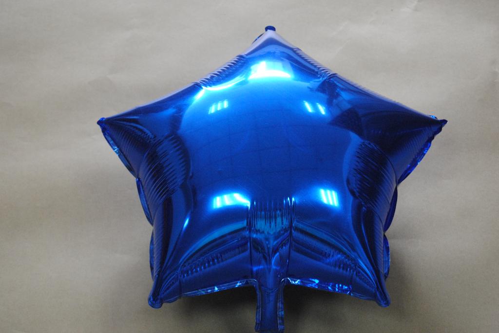ลูกโป่งฟลอย์รูปดาว สีฟ้า ไซส์ 18 นิ้ว - Star Shape Balloon Blue Color