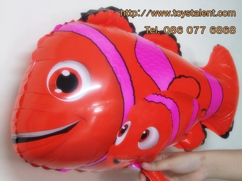 ลายปลาการ์ตูน นีโม่ 2 ตัว - Two Clown Fish Shape Balloon/ Item No.TL-B017