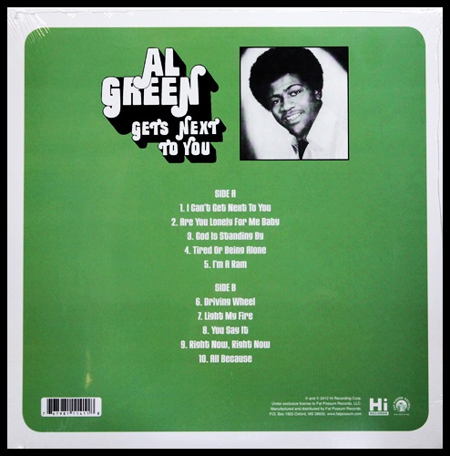 Al Green - Get's Next To You 1Lp N.