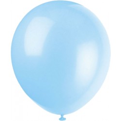ลูกโป่งกลม เนื้อสแตนดาร์ทสีฟ้า ไซส์ 9 นิ้ว แพ็คละ 10 ใบ ( Round Balloons 9" - Blue Standard Color )