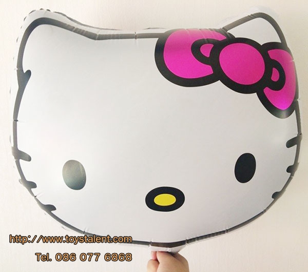 ลูกโป่งฟลอย์ หน้า Hello Kitty ไซส์เล็ก46 X 46 cm - Hello Kitty Face size 46 X 46 cm cm Foil Balloon / TL-A093