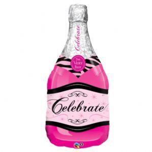 ลูกโป่งฟอลย์ 39" BOTTLE CELEBRATE PINK BUBBLY WINE (PK) / Item No.TQ-15844 แบรนด์ Qualatex