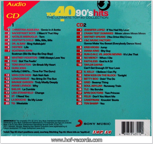 90's hits - The Ultimate top 40 Collection 2cd N.