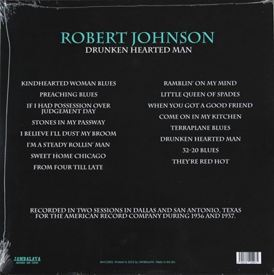 ROBERT JOHNSON - DRUNKEN HEARTED MAN 1LP N.