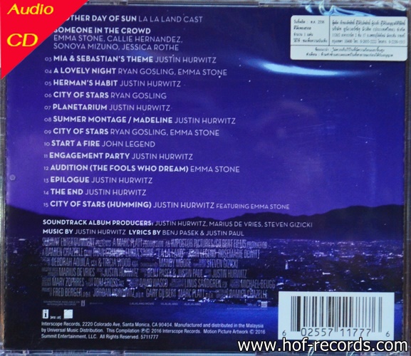 CD La La Land - Soundtrack