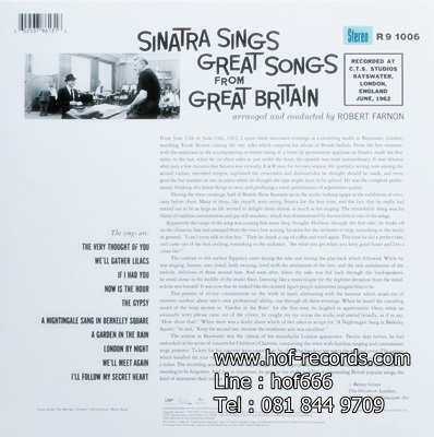 Frank Sinatra - Great Song From Great Bretain 1Lp N.