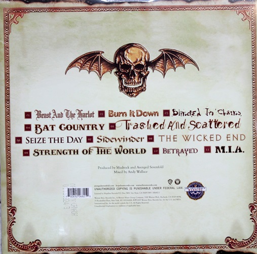Avenged Sevenfold - City Of Evil 1Lp New