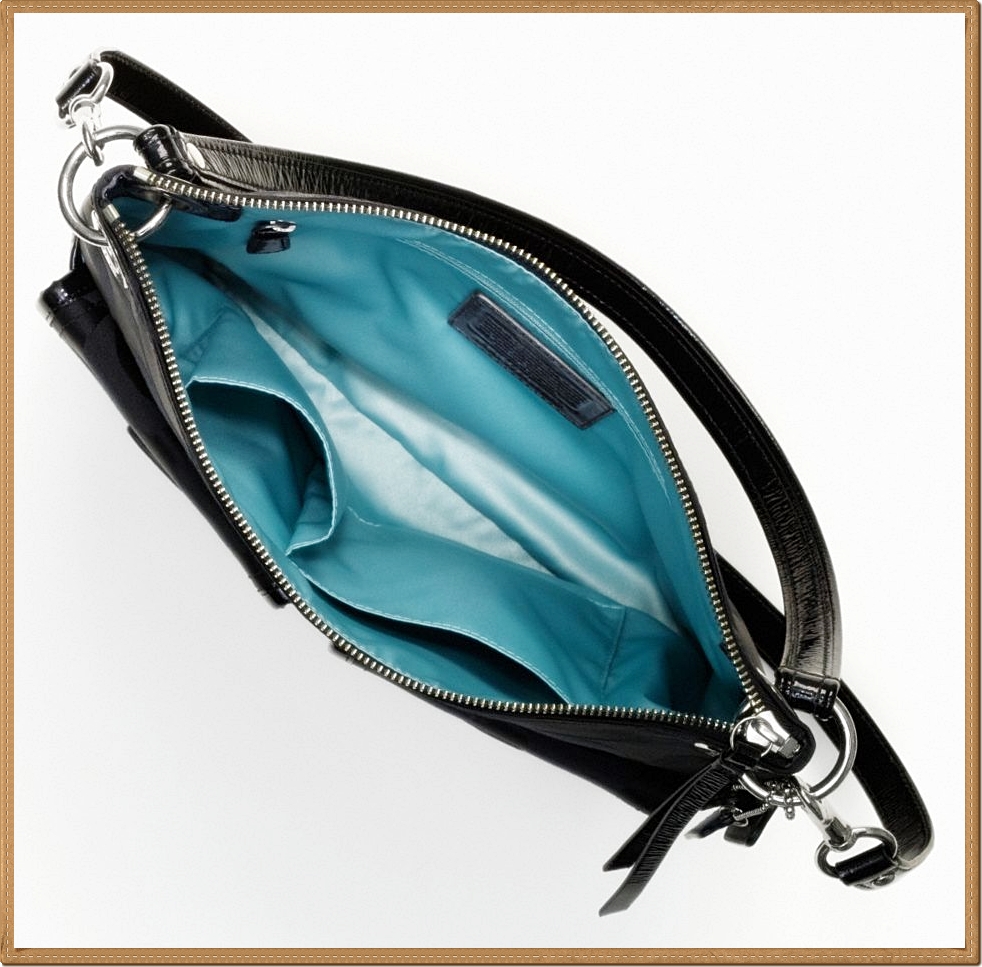 Coach Poppy Signature Sateen Hippie 18982 - Black