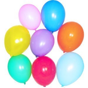ลูกโป่งกลมเนื้อสแตนดาร์ท สีมาตรฐาน คละสี ไซส์ 10 นิ้ว แพ็คละ 10 ใบ (Round Balloons Size 10" - Mixed Standard Color)