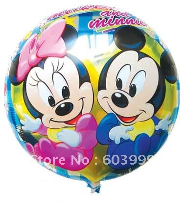 ลูกโป่งฟลอย์ลาย Baby Mickey and Minnie ทรงกลม - / Item No. TL-A026