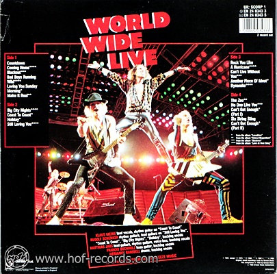 Scorpions - World Wide Live 1985 2lp