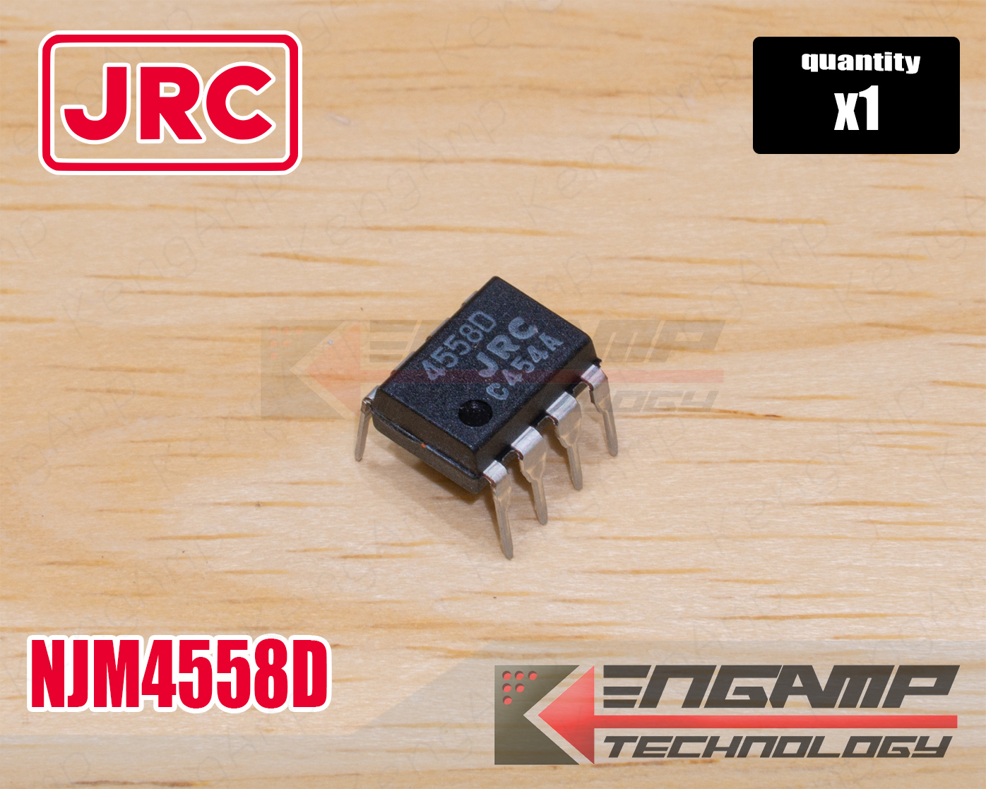 (1ตัว) [IC] NJM4558D JRC DUAL OPERATIONAL AMPLIFIER DIP-8