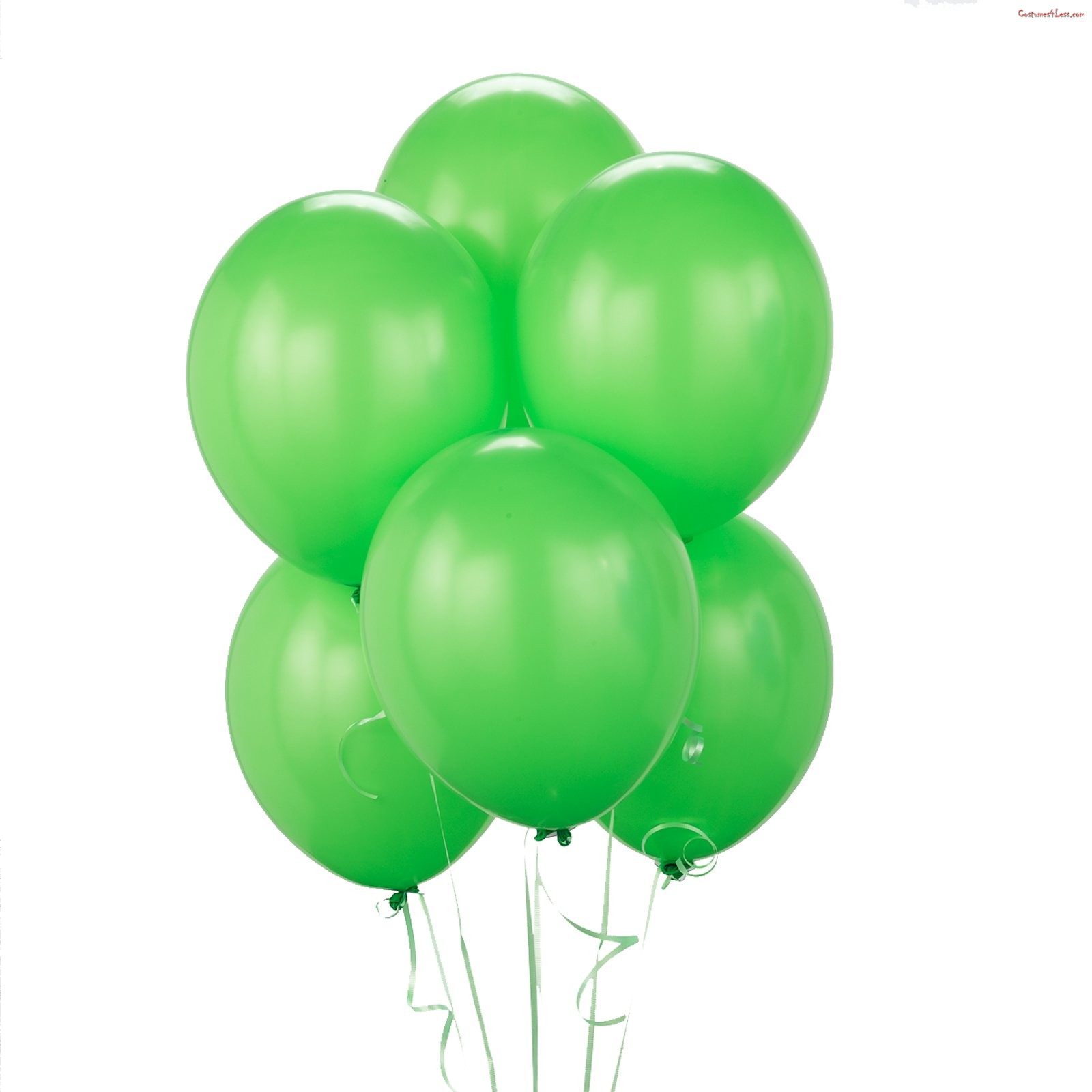 ลูกโป่งกลมเนื้อสแตนดาร์ท สีเขียวอ่อน ไซส์ 12 นิ้ว แพ็คละ 10 ใบ (Round Balloons - Light Green Color 12")