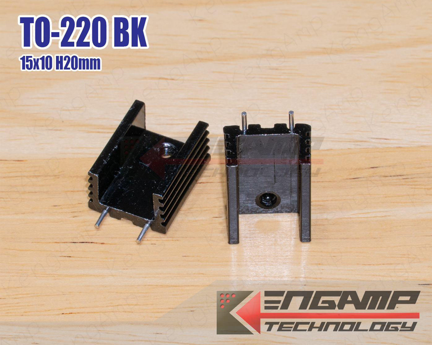 (10ชิ้น) [SINK] Heatsink TO-220BK ขนาด 15x10 H19.5mm P=8.5mm