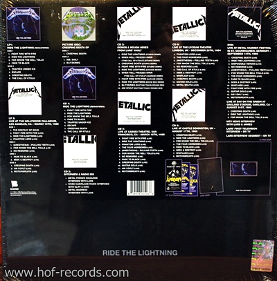 Metallica - Ride The Lightning Boxset 1Lp Original , 2Lp Live , 1Ep Picture , 5Cd , 1Dvd , 3Poster , 1Book N.
