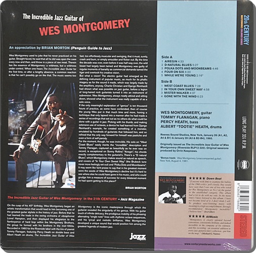 Wes Montgomery - The Incredible Jazz Guitar Of Wes Montgomery 1Lp New