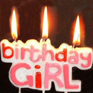 เทียนวันเกิด Birthday Girl สีชมพู / Item No. TL-N005