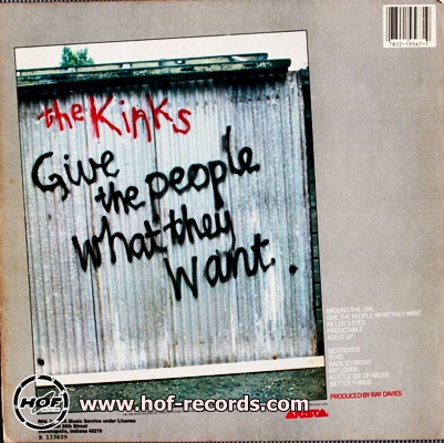 The Kinks - Give The Pepple What They Want 1lp
