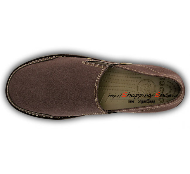 Crocs Men's Cabo Loafer - Espresso / Khaki ของแท้ Outlet ไทยและอเมริกา