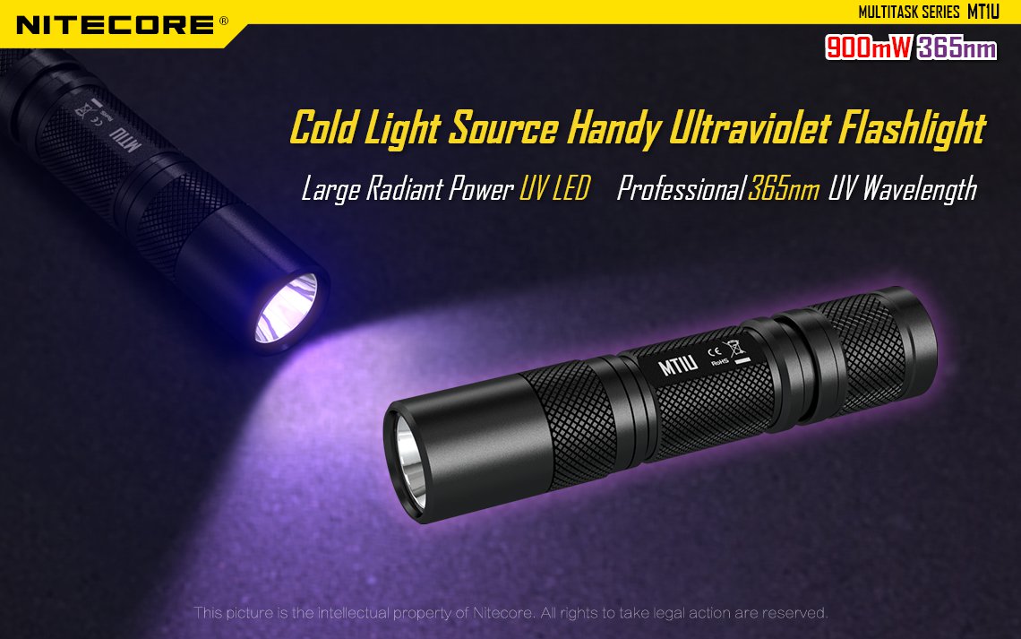 ไฟฉาย UV Nitecore MT1U แถมแบตชาร์จ