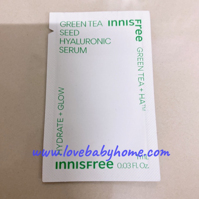 Innisfree Green tea seed hyaluronic serum 1ml อินนิสฟรี กรีนที เซรั่ม 1 มล.