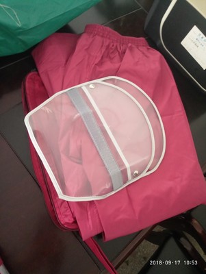 จองราคาพิเศษหลากสี!!ชุดกันฝน พร้อมหมวกใส มีฮู้ด hood ผ้าร่ม กันลม กันน้ำ Nylon แบบสี No.47 49 51 53 ดำ แดง น้ำเงิน ฟ้า กรม