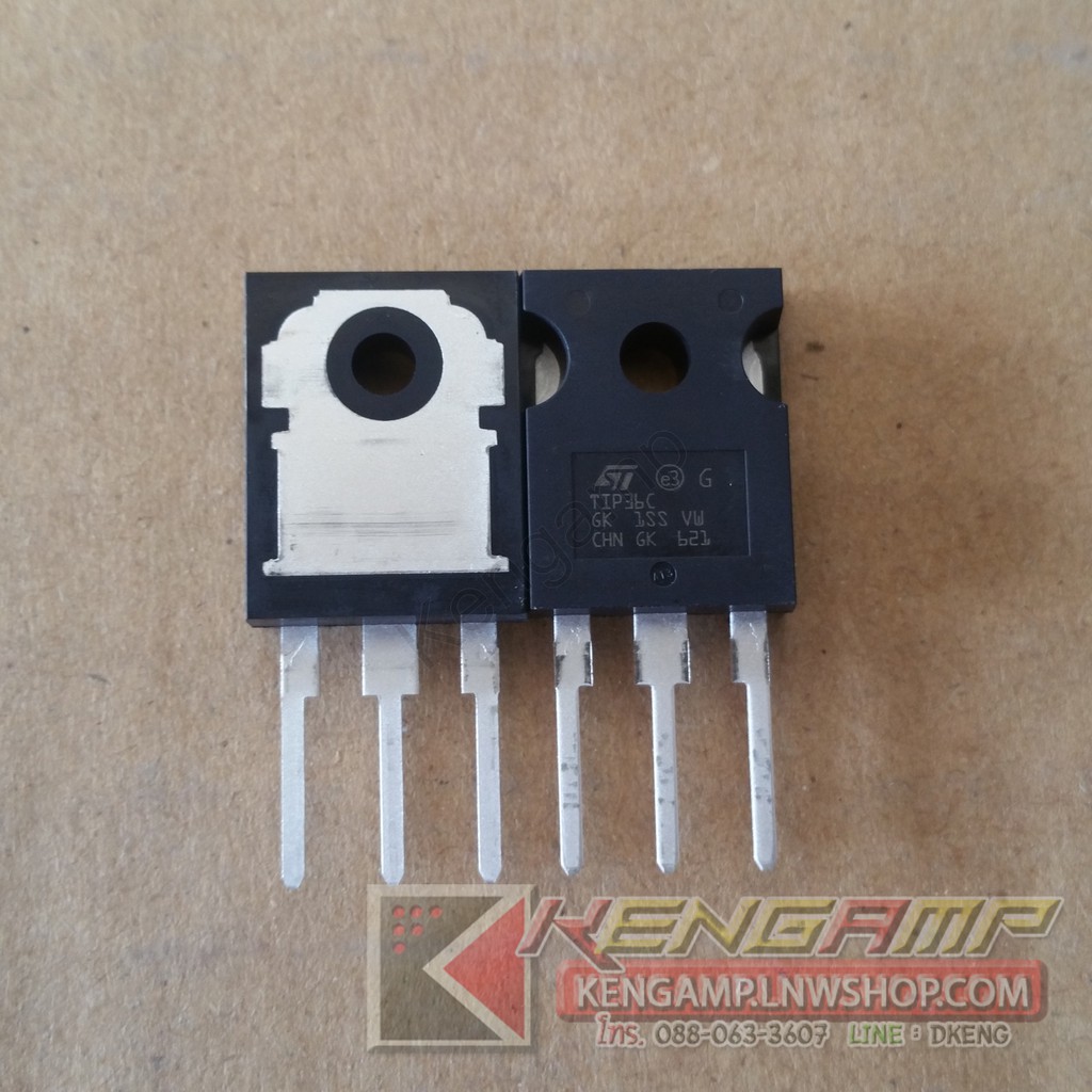 (มีตัวเลือก) TIP35C หรือ TIP36C ST Complementary power transistors 25A 100V