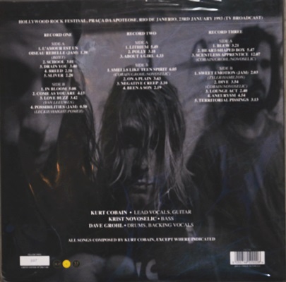 Nirvana - Hollywood Rock Festival Rio De Janerio 1993 2Lp N.