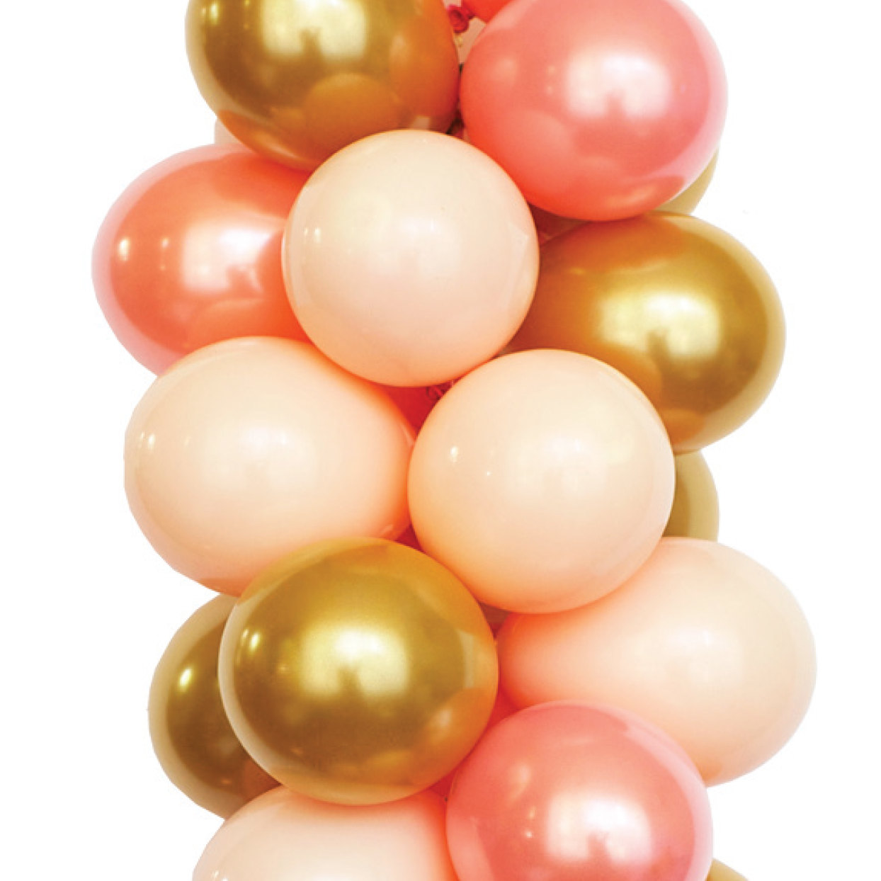 ลูกโป่งกลม เนื้อพาสเทล สีส้มอ่อน ไซส์ 10 นิ้ว แพ็คละ 10 ใบ (Round Balloons - Pastel Orange Color 10")