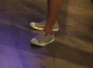 รองเท้าสนีกเกอร์ยาง ไปทะเล แบบผ้าใบหลากสี คู่ ผู้หญิง ผู้ชายแฟชั่น เทาหัวขาว44-45