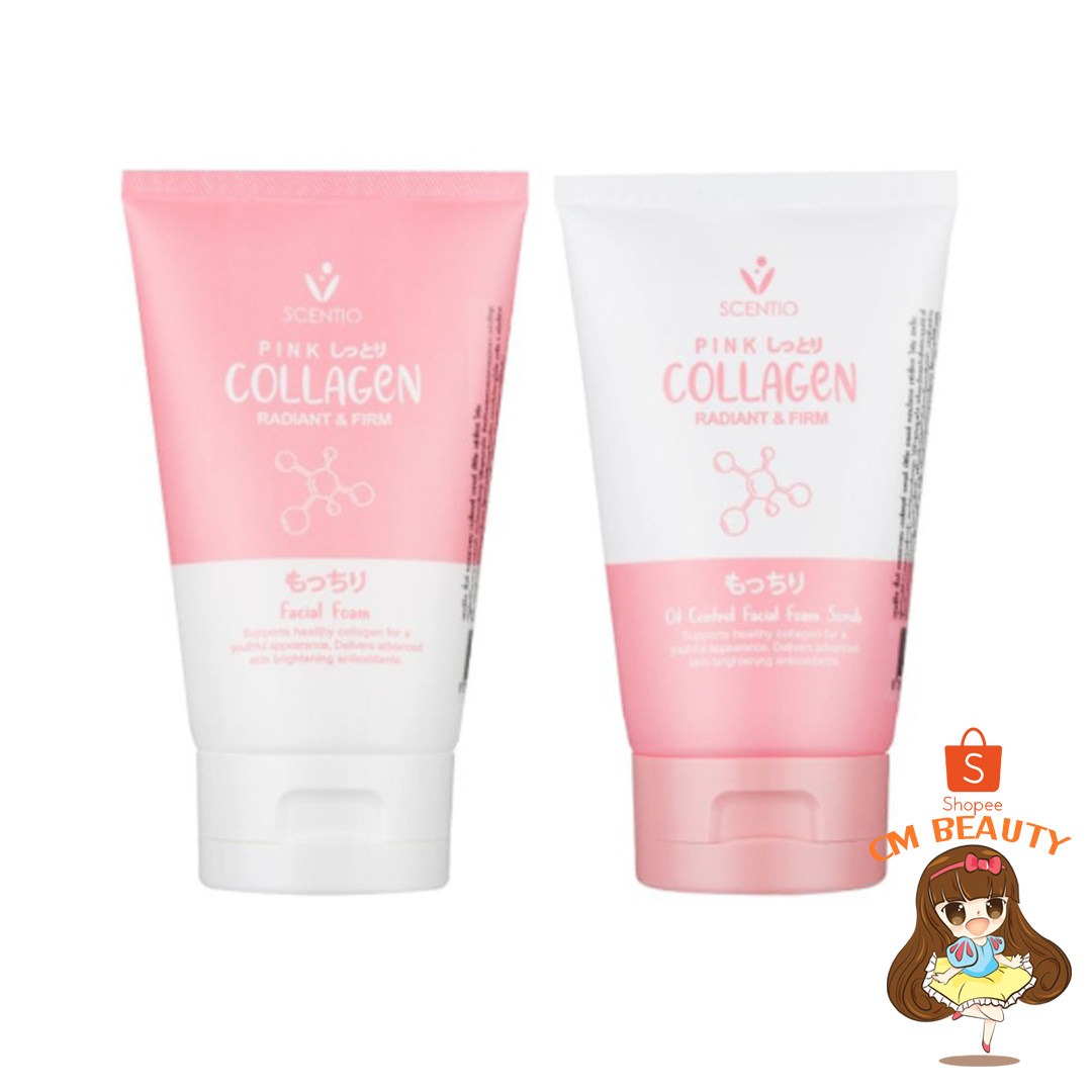 เซนทิโอ พิงค์ คอลลาเจน เรเดียนท์ แอนด์ เฟิร์ม เฟเชียล โฟม BEAUTY BUFFET SCENTIO PINK COLLAGEN RADIANT & FIRM FACIAL FOA