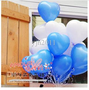 ลูกโป่งหัวใจ เนื้อสแตนดาร์ทสีน้ำเงิน ไซส์ 12 นิ้ว แพ็คละ 10 ใบ (Heart Latex Balloon - Deep Blue Blue Color 12") สำเนา