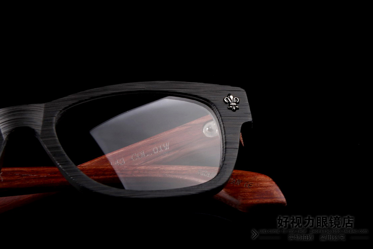 กรอบแว่นสายตา ดีไซน์ไม้ ทูโทน ขาไม้ No.75 (ดำไม้ กระ ดำเงา น้ำตาลไม้)